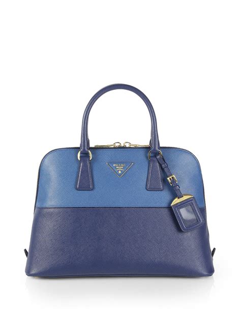 blue prada handbag